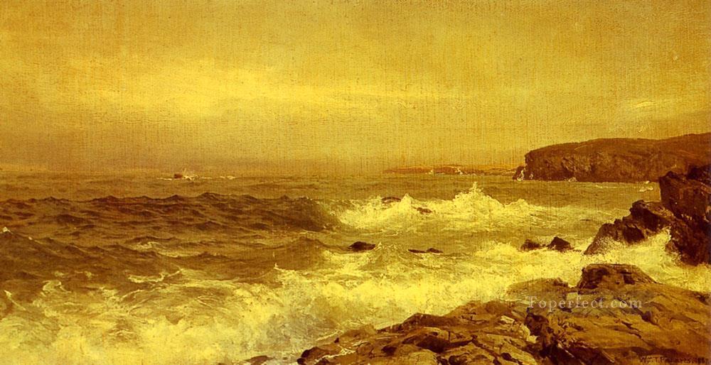 ロッキー海岸の風景 ウィリアム・トロスト・リチャーズ油絵